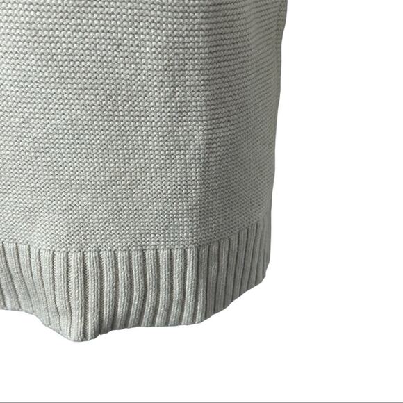 J. Crew Organic Cotton Heavy Knit Oversized Crewneck Sweater Oatmeal Size XS - Picture 7 of 13